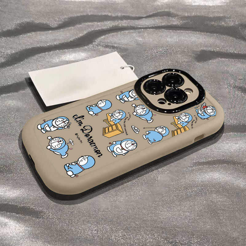 高级感多啦A梦适用苹果15promax手机壳iphone14全包13/12/11/x