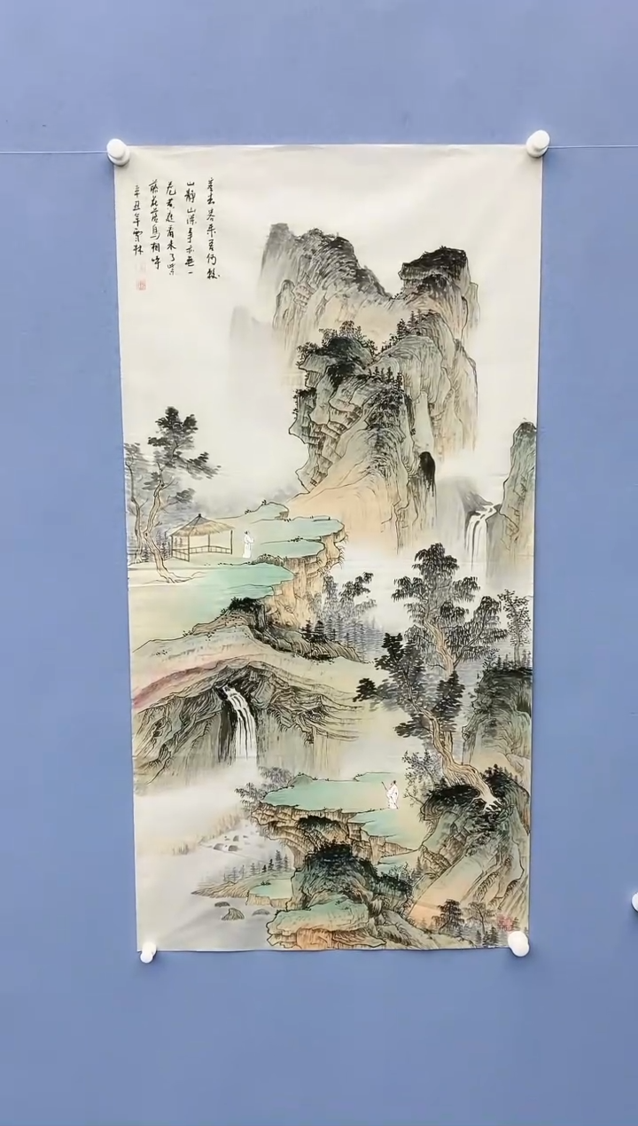 【闪购商品】绘画雪林/四尺山水/无框/X19