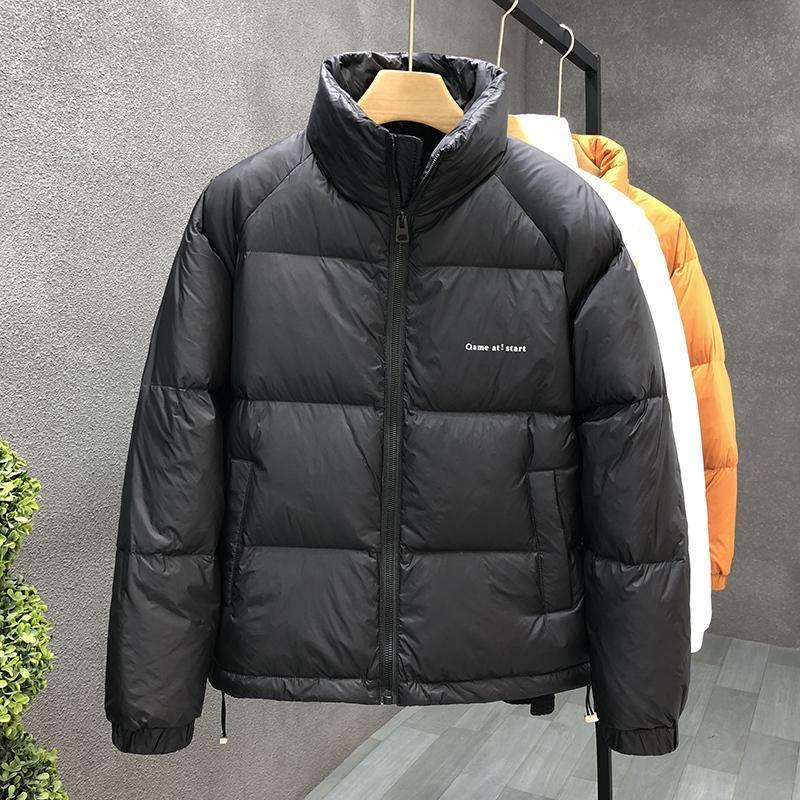 高端羽绒服男潮牌潮流帅气白色加厚外套新款冬季男士面包服