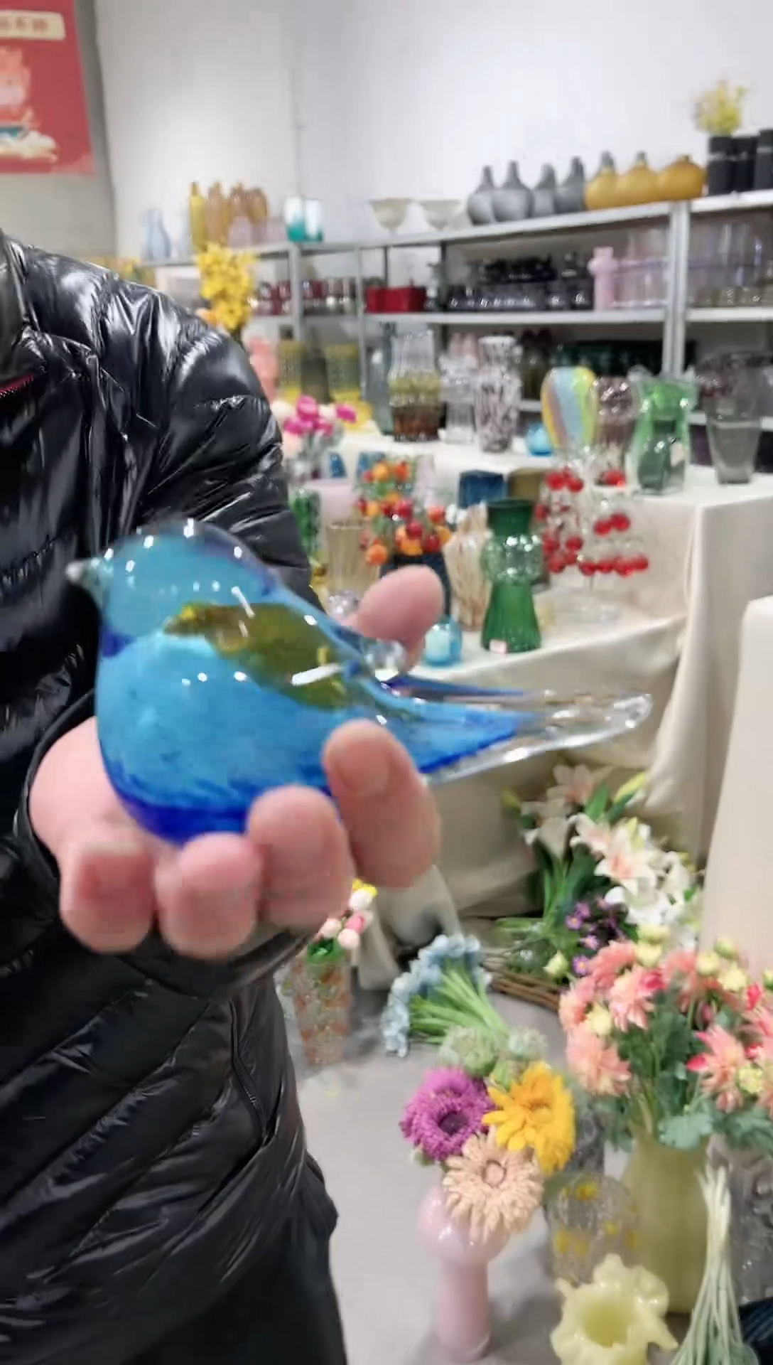 【闪购商品】蓝色小鸟摆件