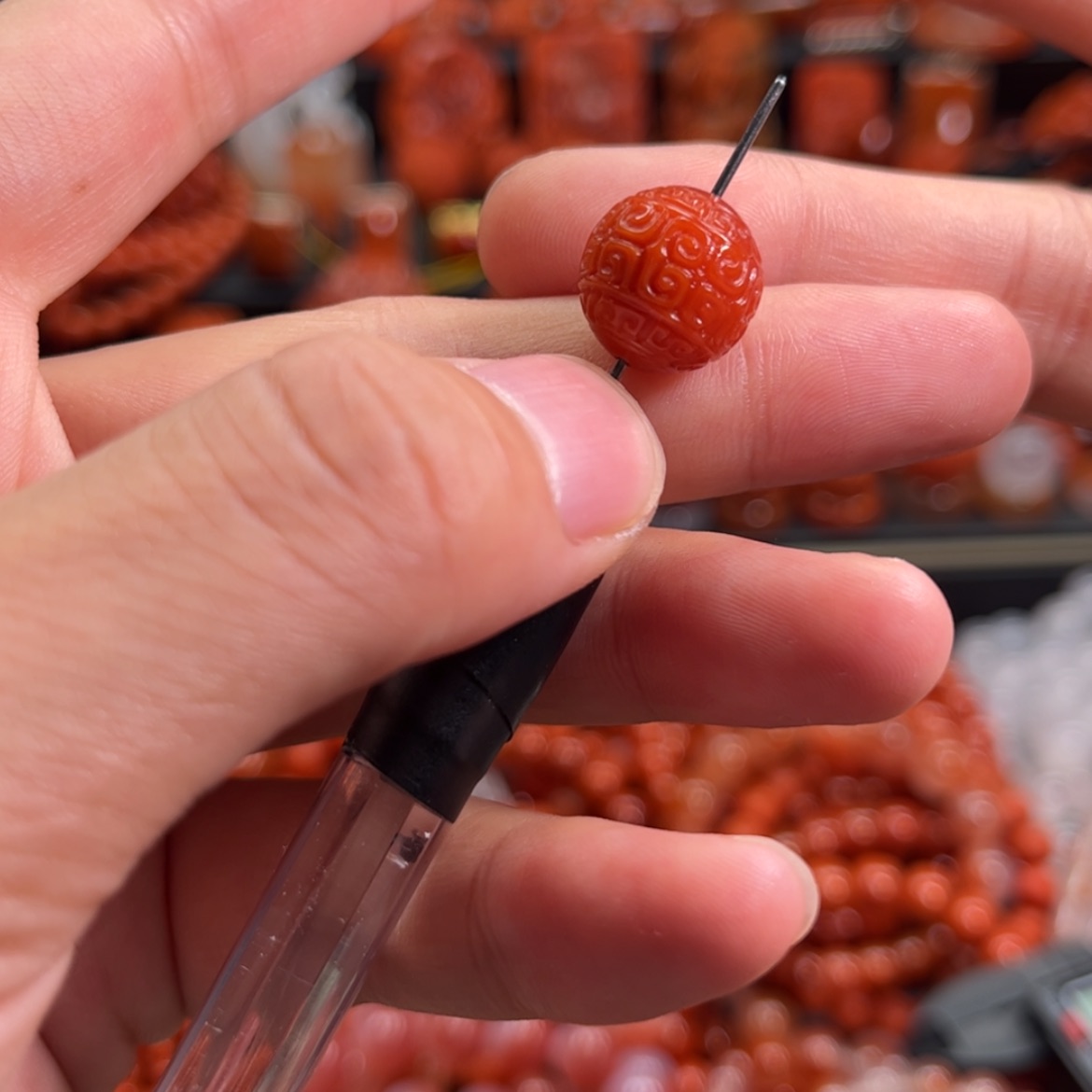 【闪购商品】南红玛瑙配饰13mm未镶嵌