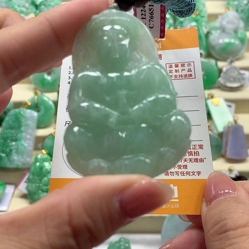 【闪购商品】翡翠颈饰未镶嵌自**翔L-12108