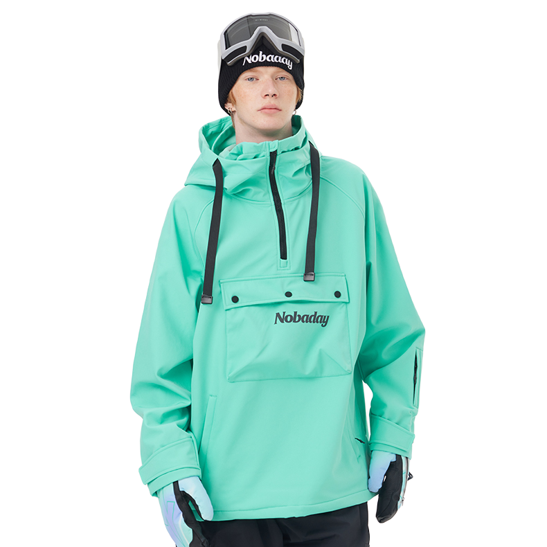 NOBADAY软壳滑雪服运动宽松潮流滑雪衣品牌色