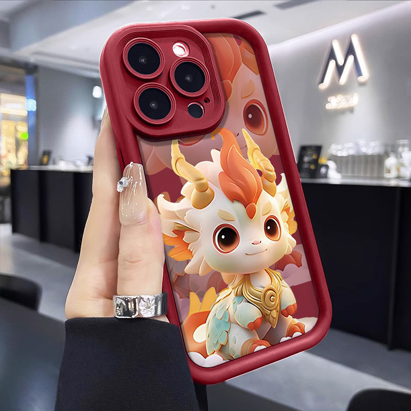 龙腾新年苹果15ProMax手机壳iPhone14新款13硅胶12简约11软壳X女8