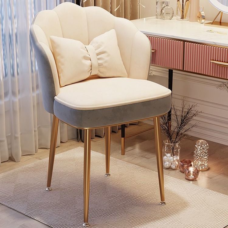 新款顾佳化妆椅子靠背简约轻奢女生卧室凳子家用梳妆台美甲椅网红