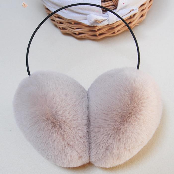 冬季后戴式保暖耳套女时尚耳捂子耳罩毛绒耳套