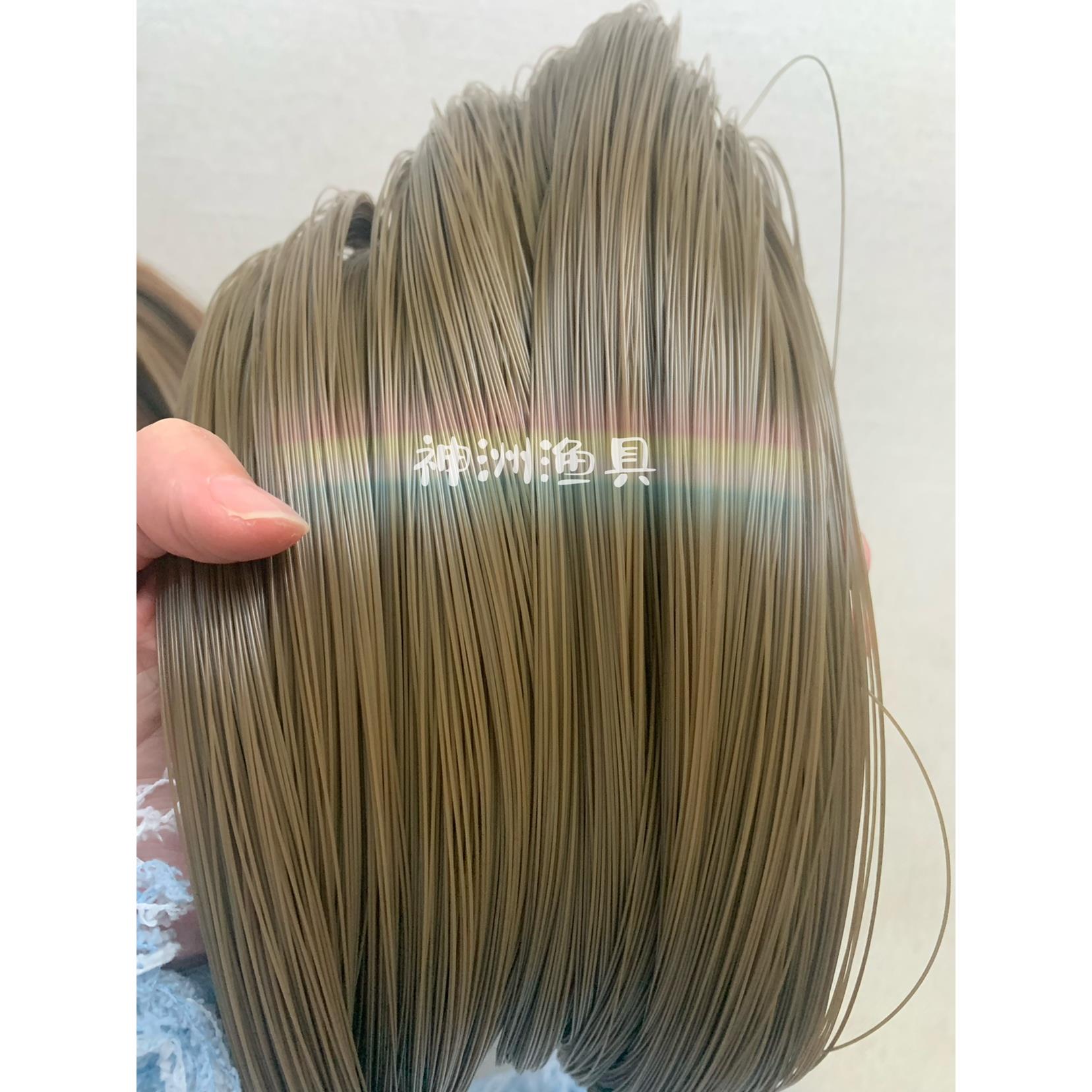 枯草色土黄色散装户外隐蔽鱼线 硬质胶丝线尼龙线手工专用编织线
