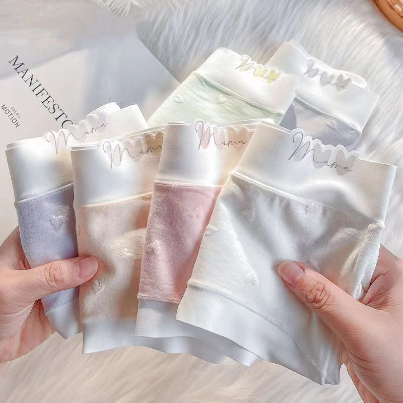 内裤女新款秋冬爆款无痕中腰韩版日系提花甜美风成人打底三角裤头