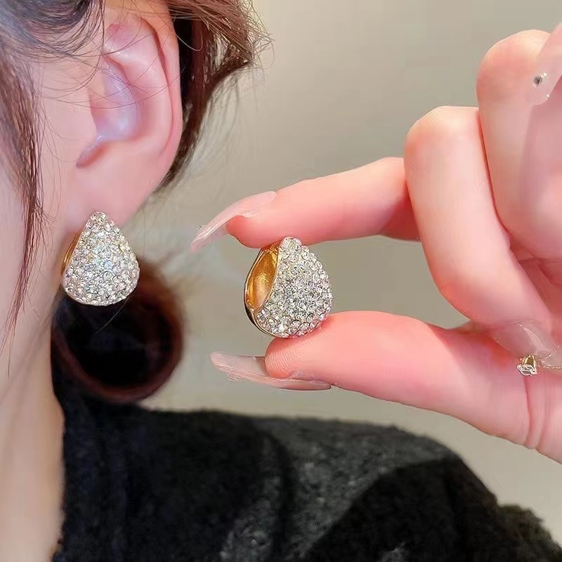 【BY62】复古几何圆形时尚个性气质设计感耳环E5235