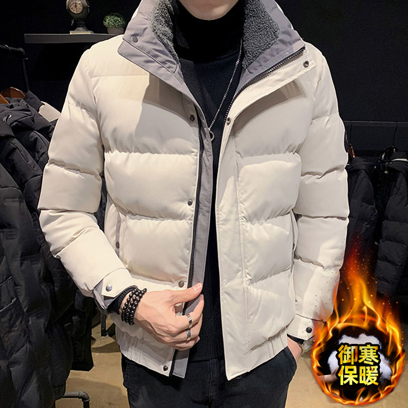 安踏神行冬季2023新款棉衣男士棉服服时尚加厚毛领潮牌保暖连帽棉