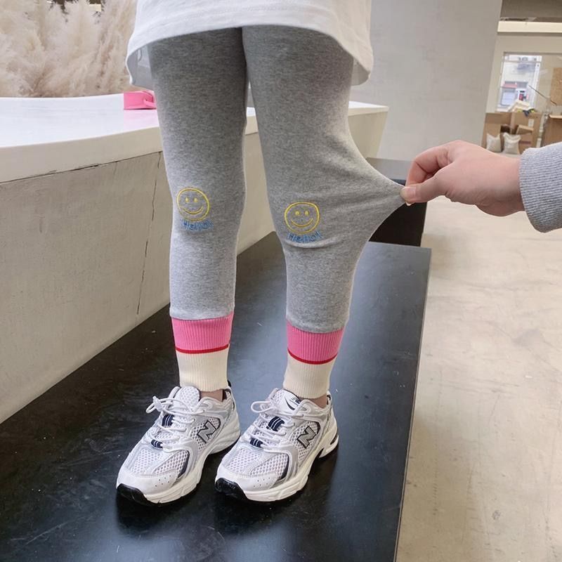 【冬季大促】2023春秋新款儿童洋气修身打底裤女童时尚运动裤宝宝