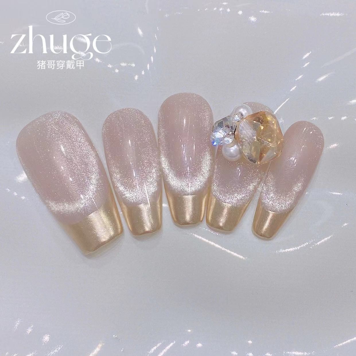 【梦巴黎】猪哥纯手工定制美甲可拆卸穿戴甲