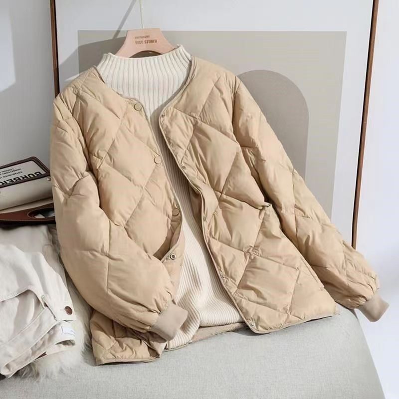 2023羽绒服棒球短款女秋新款大码韩版小个子轻薄时尚