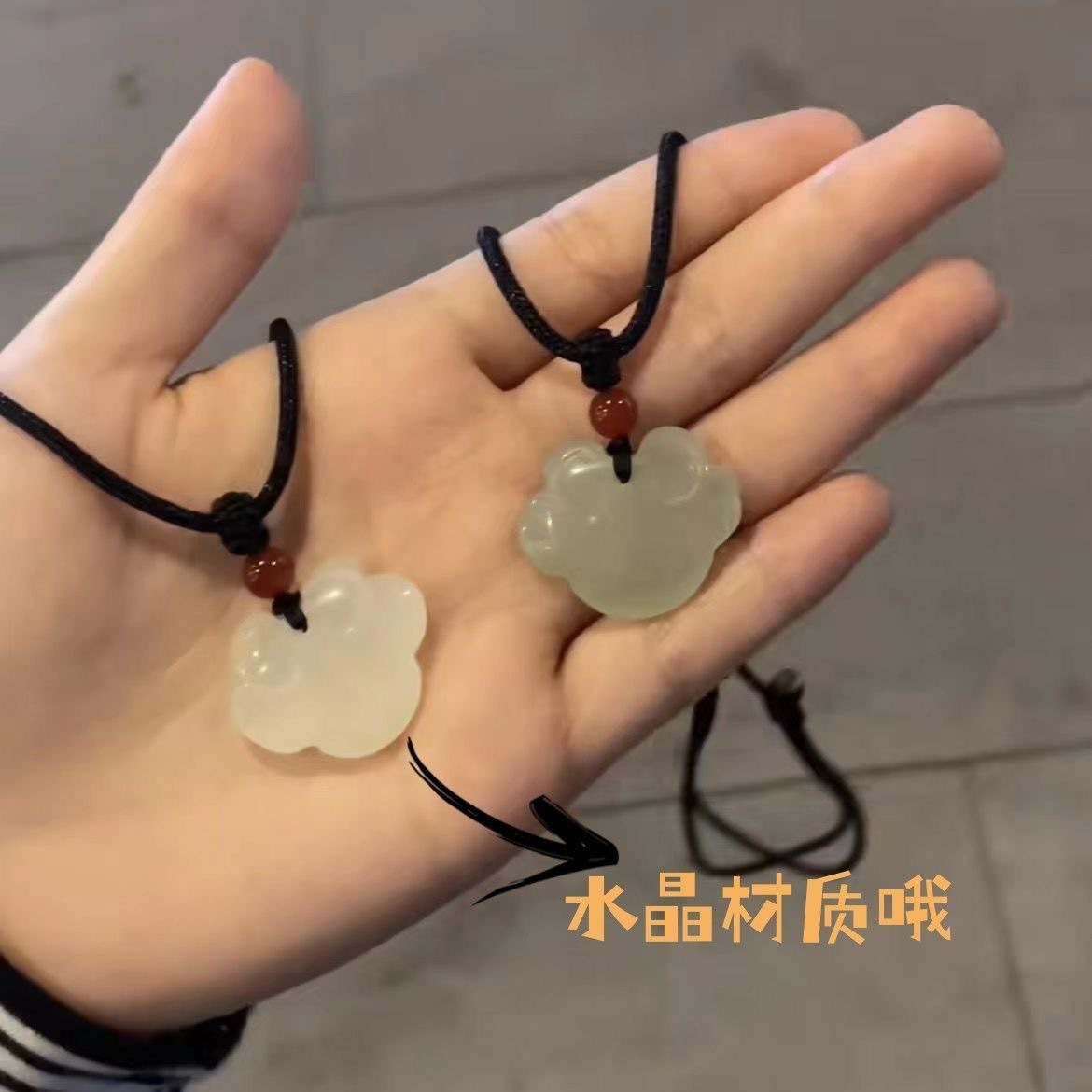 复古平安锁项链女友ins学生小众设计手工编织绳情侣吊坠七夕礼物