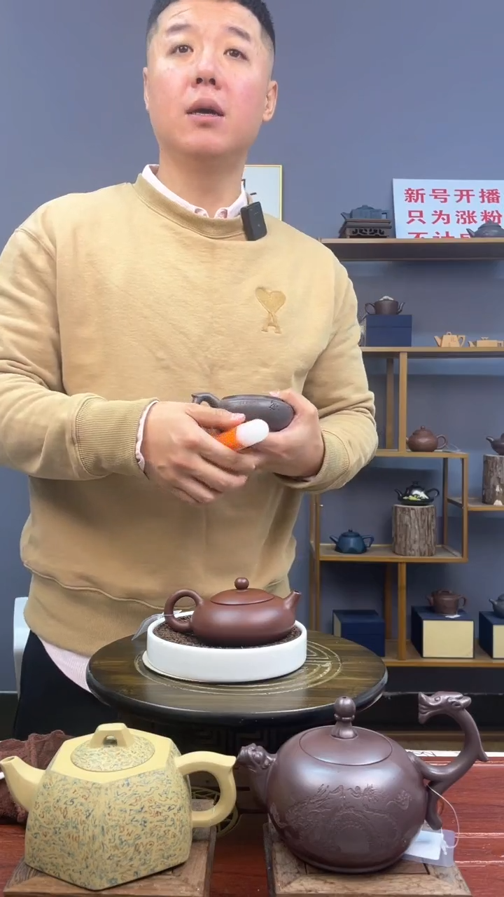 【闪购商品】紫砂茶壶徐霞紫朱泥扁西施100CC