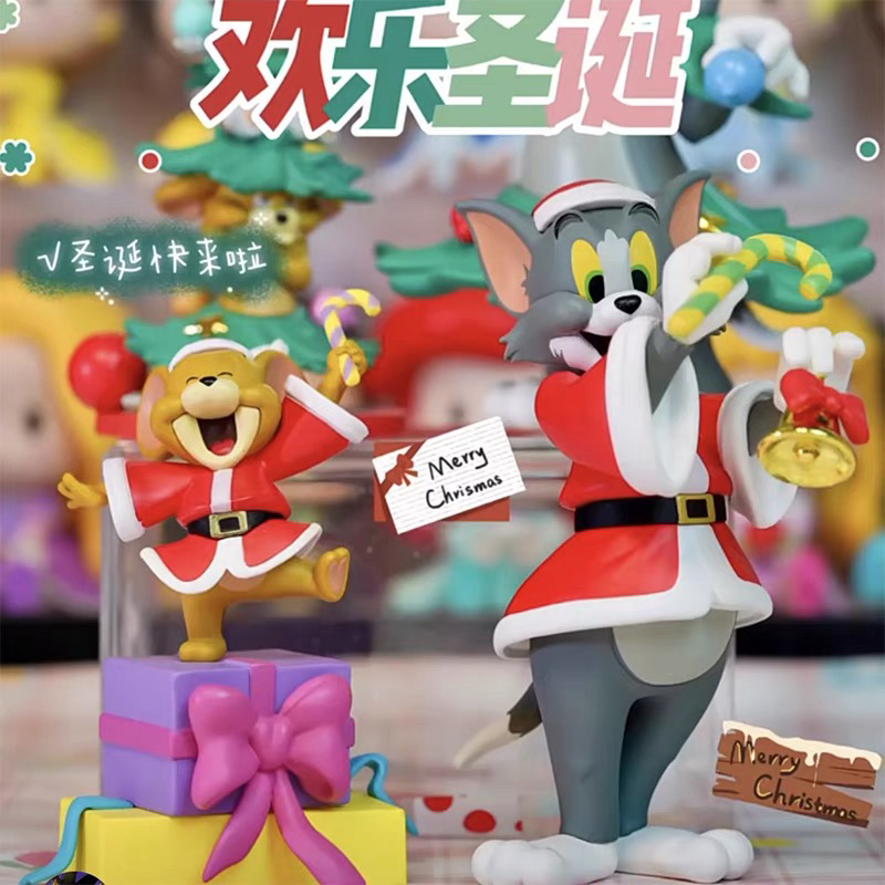 【拆盒不退】猫和老鼠圣诞盲盒TOMandJERRY欢乐公仔玩具潮玩手办