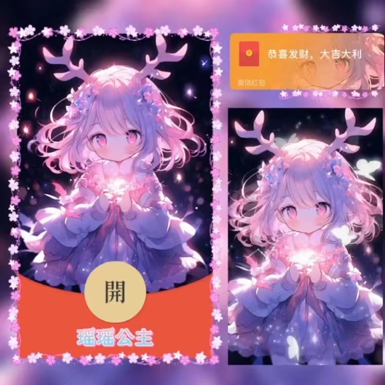 【瑶瑶公主】王者荣耀新年情侣红包封面爆款动态音乐二次元c
