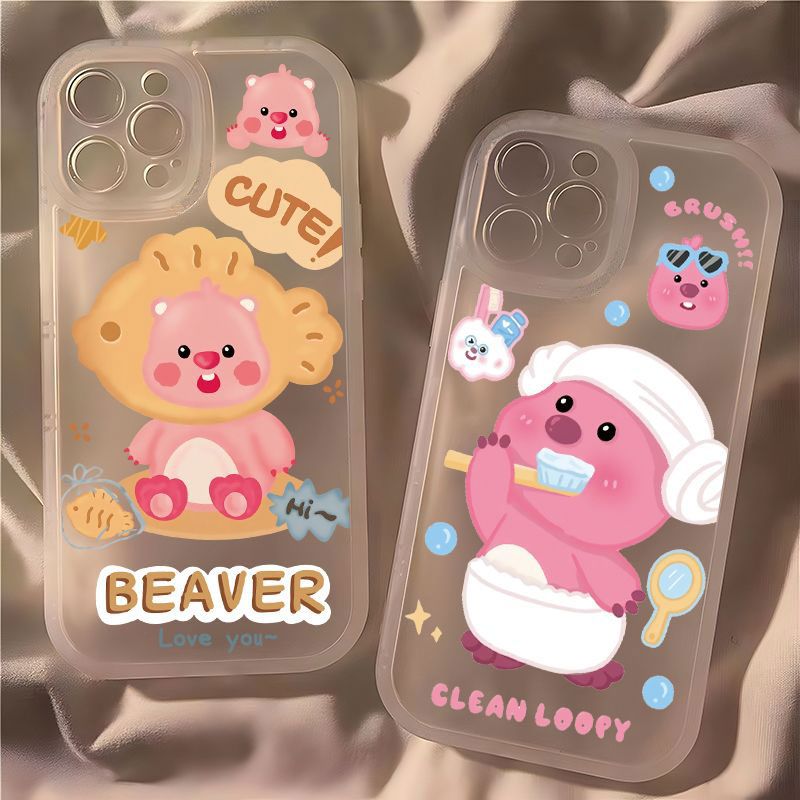 鱼头露比苹果15手机壳iPhone14ProMax女13/12/11/xr/X软壳8p全包7