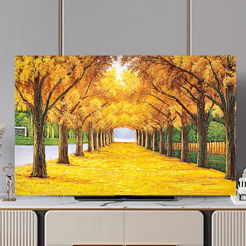 新款电视机防尘罩防晒保护罩套挂式曲屏台式简约电视罩家用套液晶