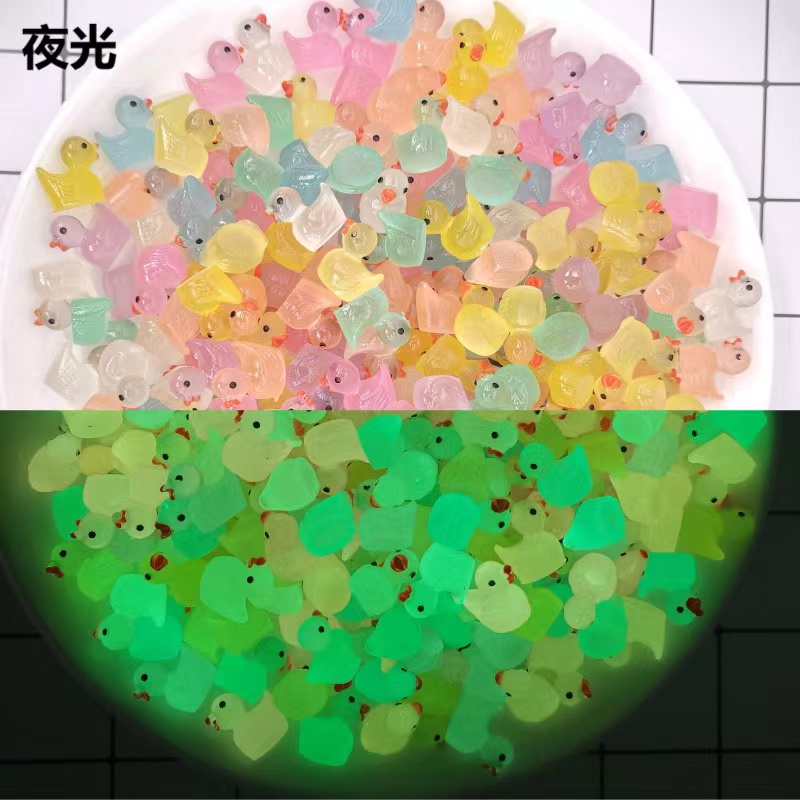 【默认拆袋】夜光鸭鸭树脂diy微缩可爱玩具-潮玩盲袋