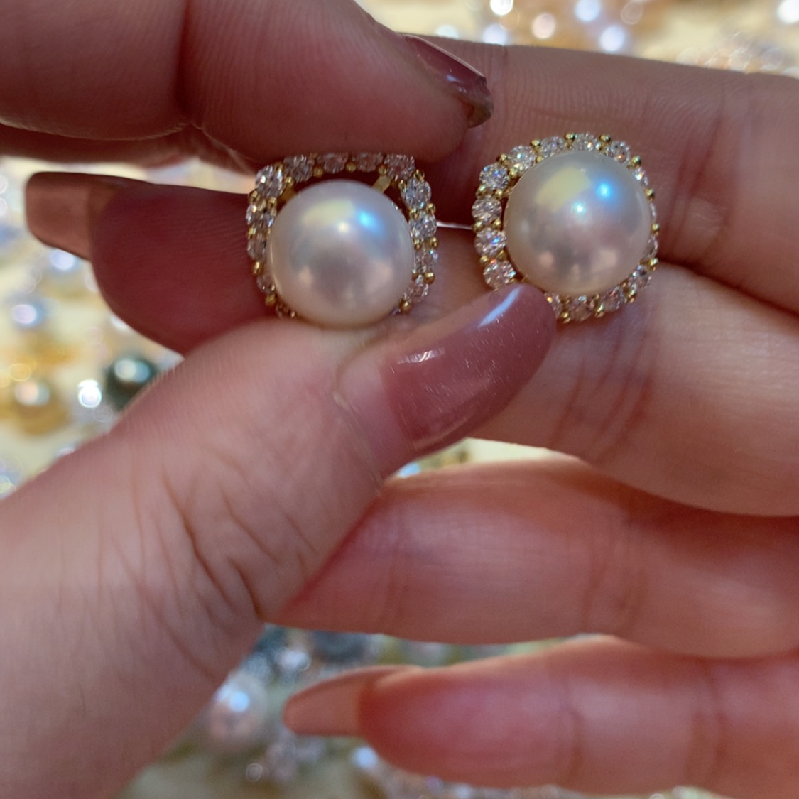 【闪购商品】淡水珍珠耳饰未镶嵌