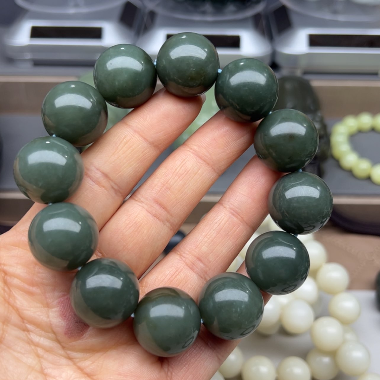 【闪购商品】和田玉手链未镶嵌爰*