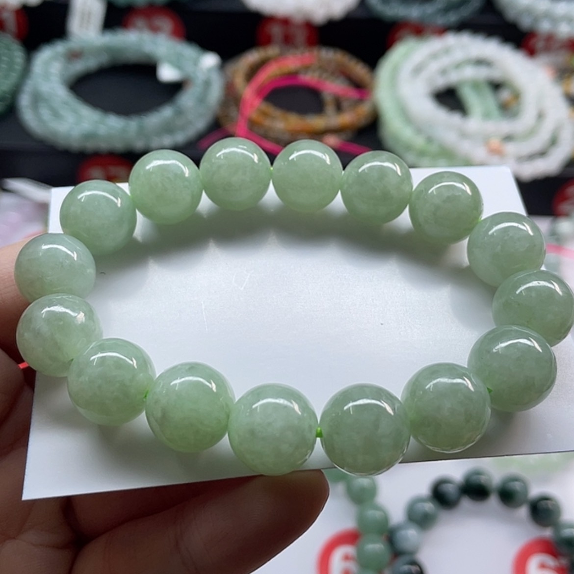 【闪购商品】翡翠手链未镶嵌所**成