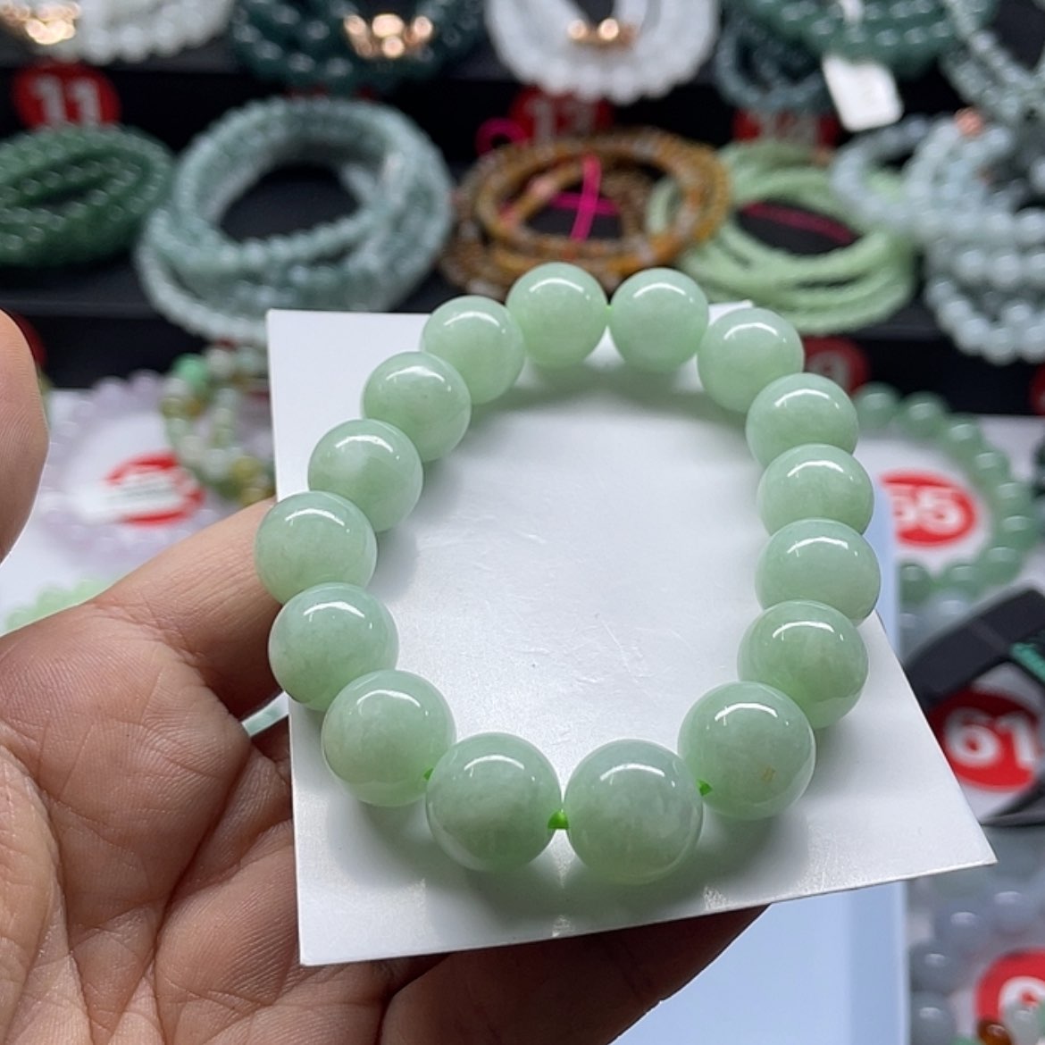 【闪购商品】翡翠手链未镶嵌老*