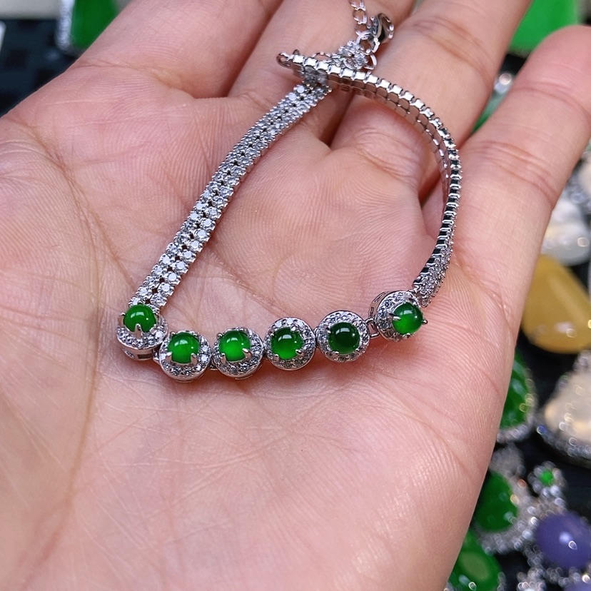 【闪购商品】翡翠翡翠银S925镶嵌