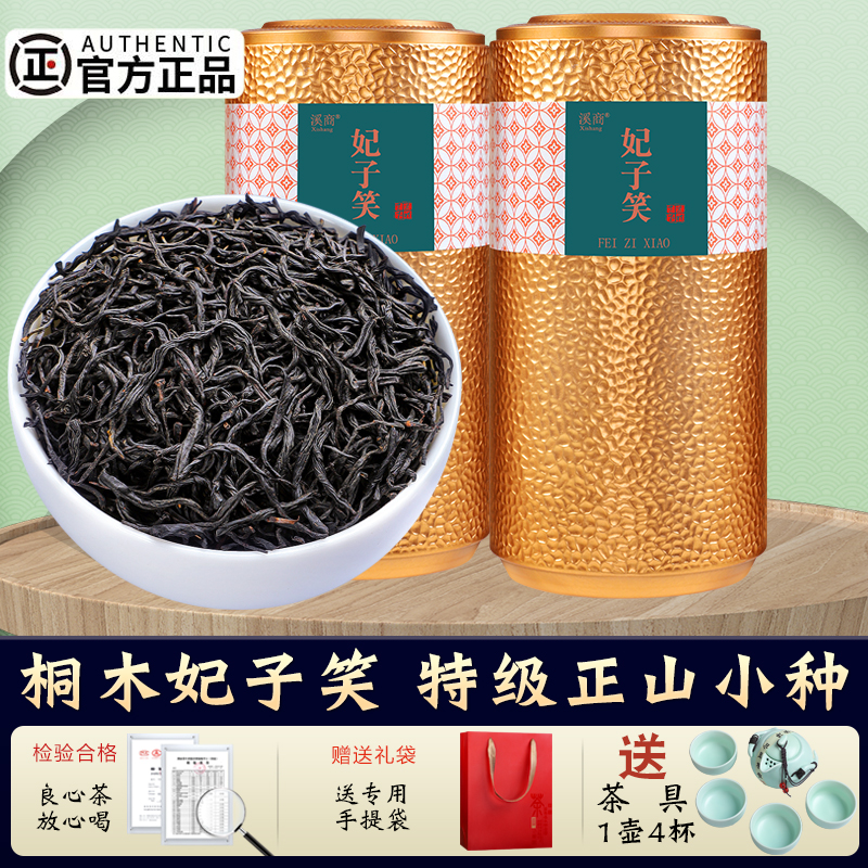 特级桐木关正山小种武夷红茶浓香型2023年新茶罐装500g花香小种