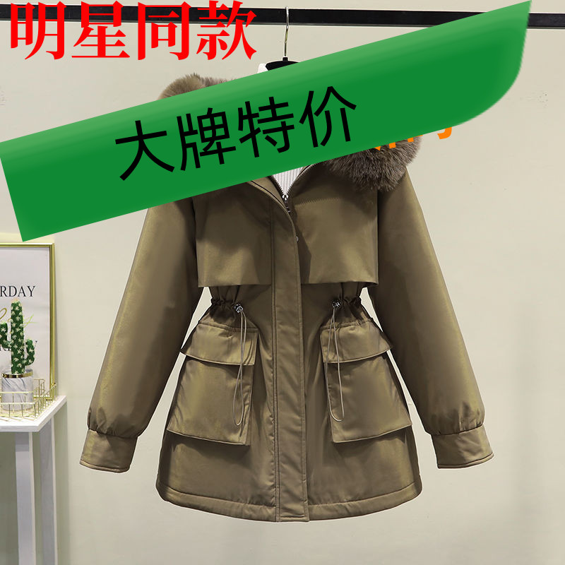 派克服内胆可拆卸加肥加大羽绒棉衣女冬季韩版羽绒服新款宽