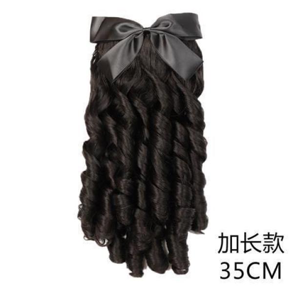 金粉世家白秀珠同款旗袍假发女民国复古名媛卷发罗马卷公主卷马尾