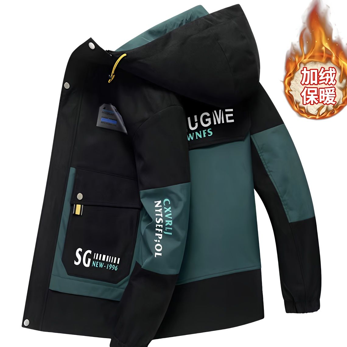 青少年棉衣男冬季外套潮流冬款保暖男款秋季秋冬季爆款防寒爸爸