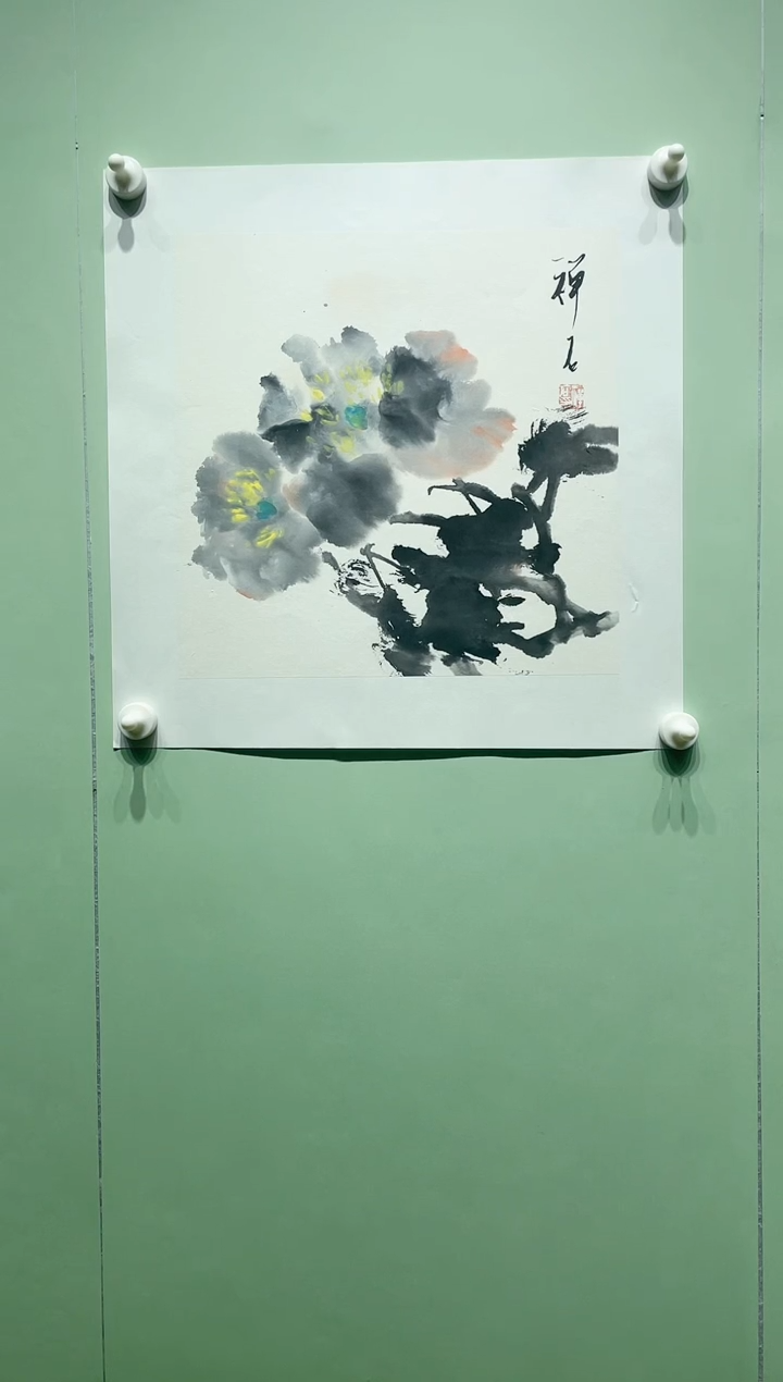 【闪购商品】绘画禅石-牡丹45*45