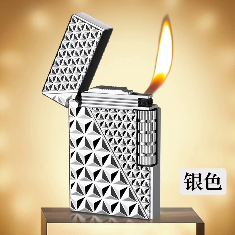 朗声商务打火机DK侧滑经典打火机时尚钢音创意打火机