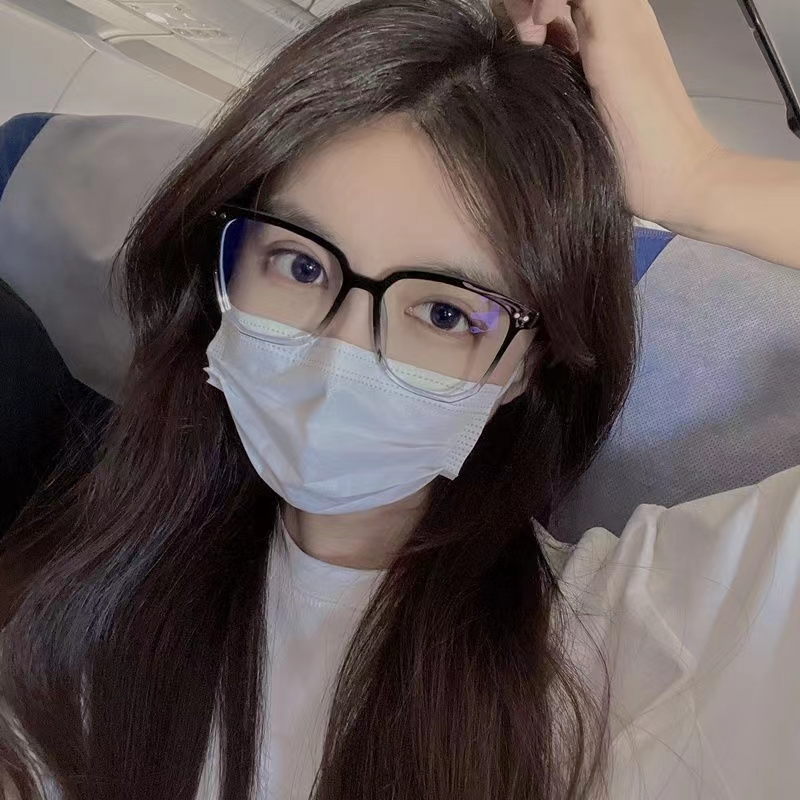 24新款韩版潮流大框黑色眼镜框防蓝光男女大脸显瘦超轻方形镜框可