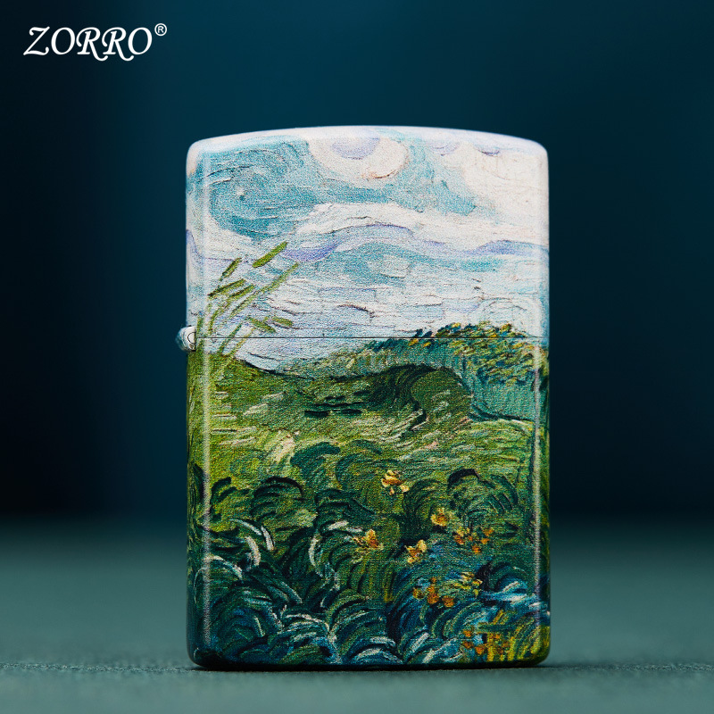ZORRO佐罗奥维尔的麦田煤油打火机复古防风创意礼盒装男生日礼物