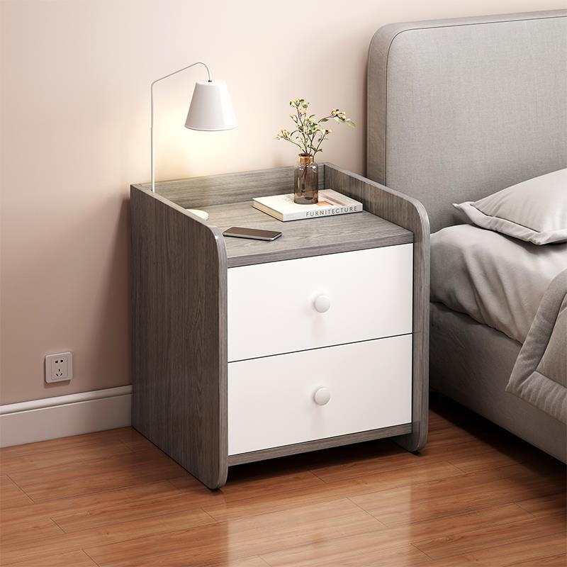 【甄选好物】床头柜简约现代家用卧室床边柜23新款小型出租房柜子