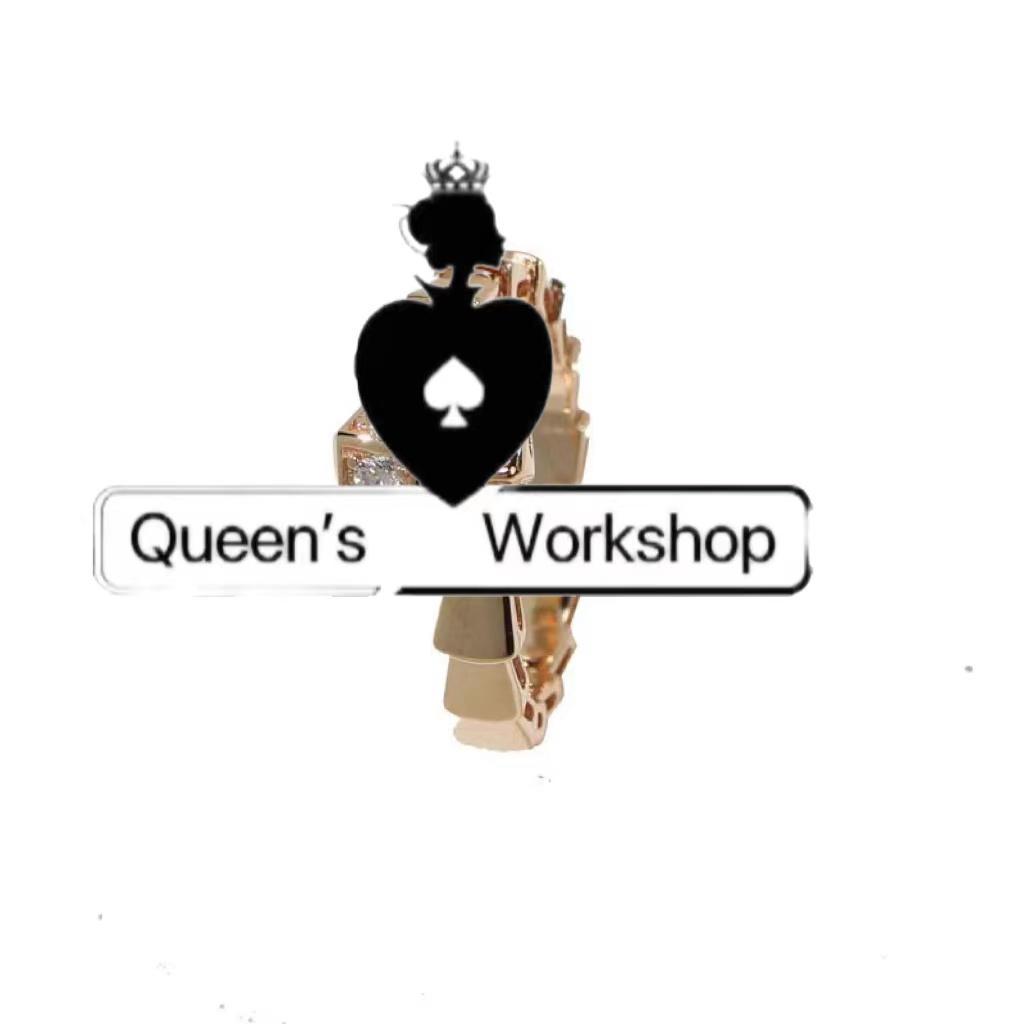 铜合金合成锆石戒指 【Queen's】18997-91轻奢头尾钻蛇骨戒指香槟金