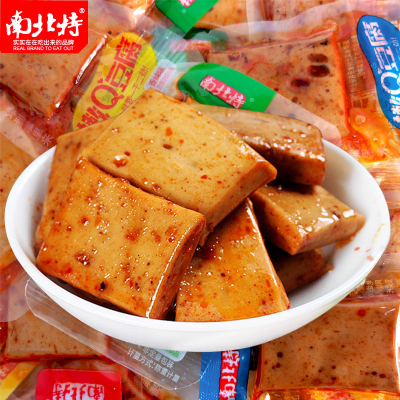 南北特嫩Q豆腐零食香辣麻辣味豆干吃货网红小零食宿舍小吃豆腐干