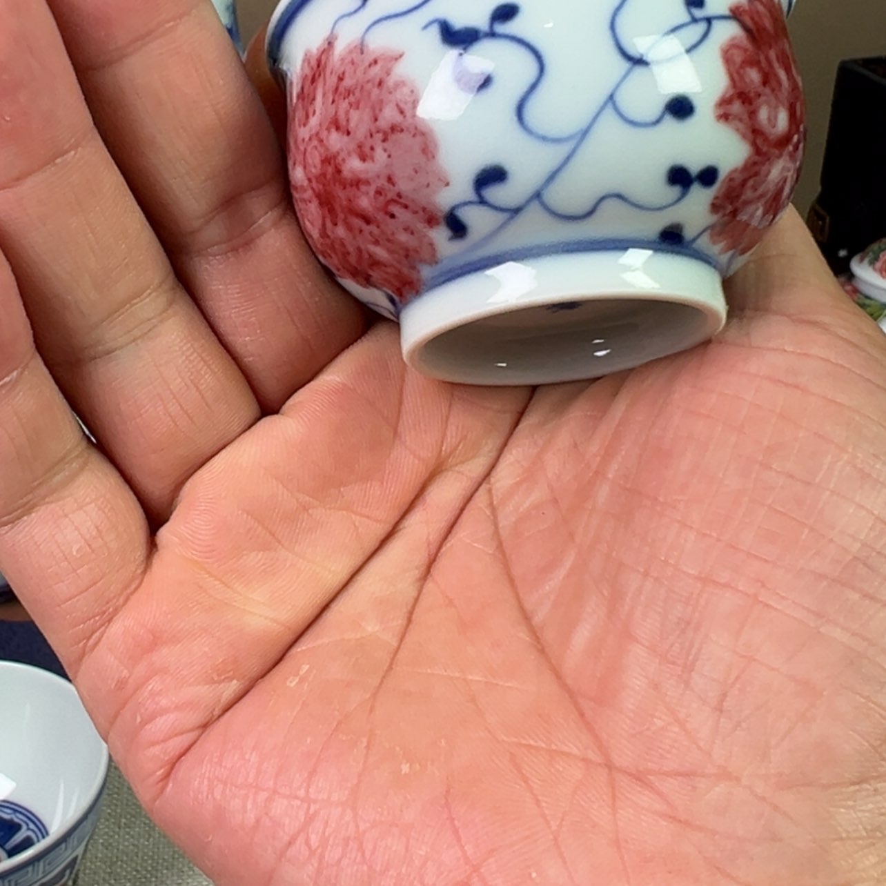 【闪购商品】瓷杯青花釉里红