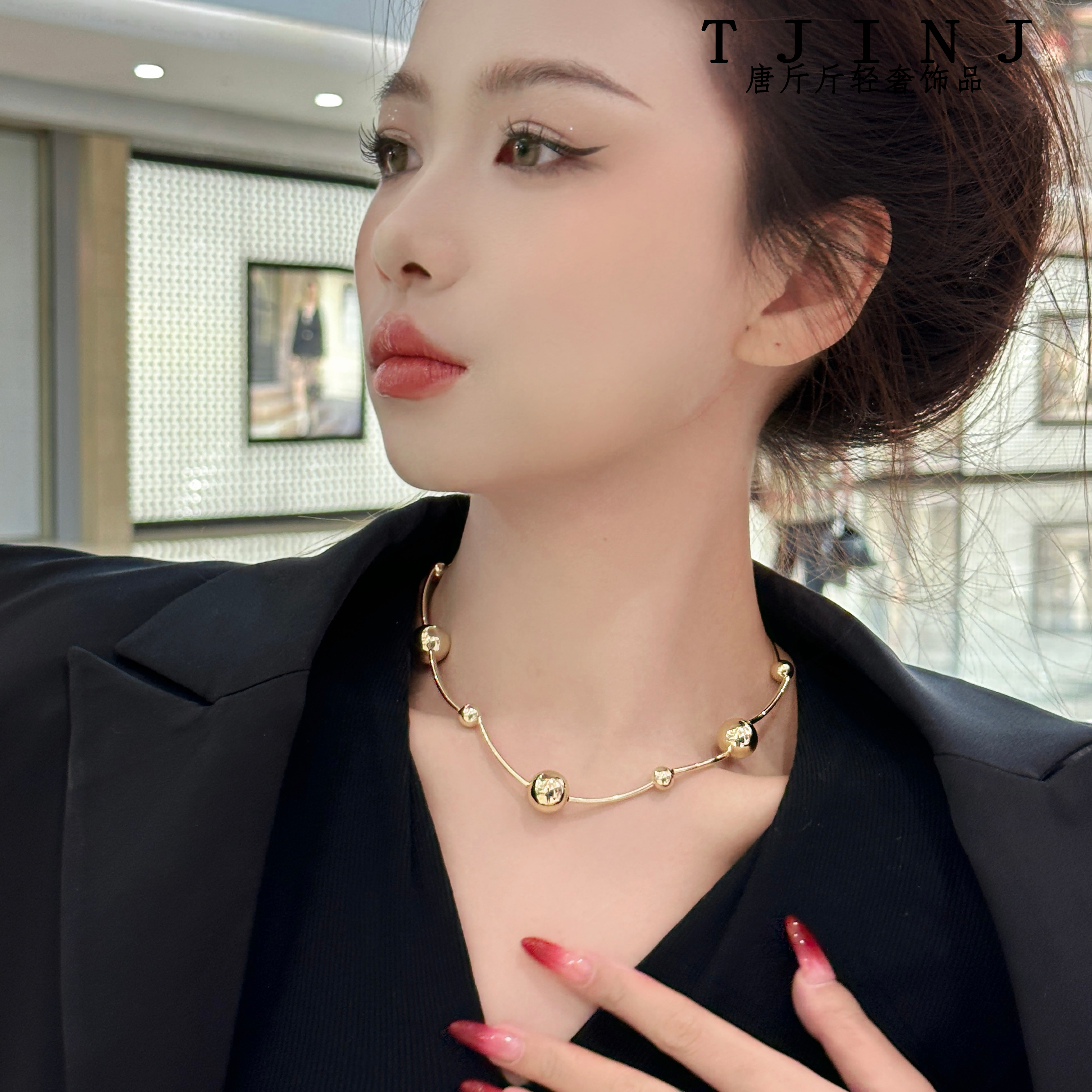 【小灯泡】 项链高级感珠珠设计感锁骨链