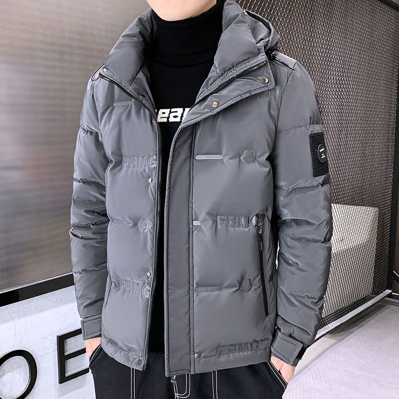 波司澄冬季2022白鸭服男短款加厚修身时尚大码中青年免洗亮