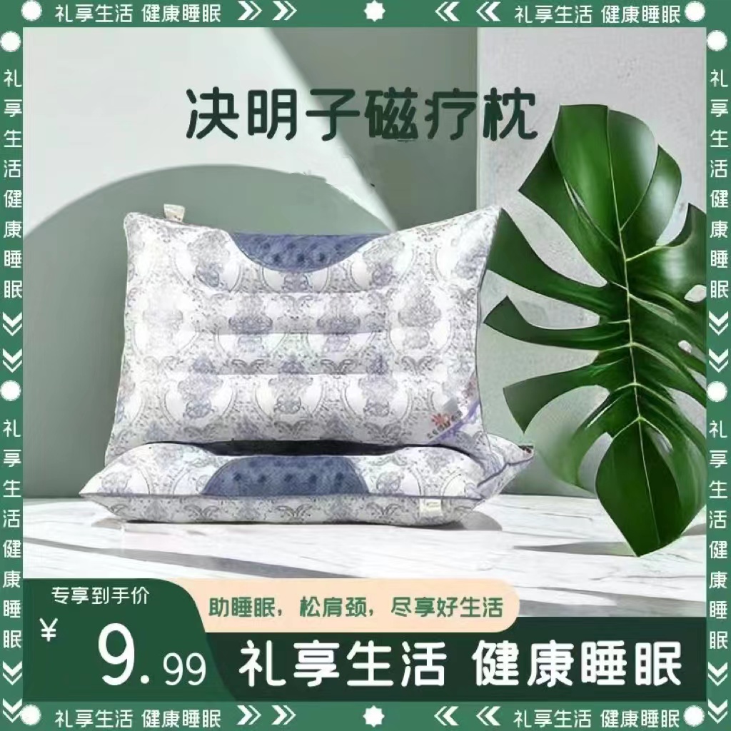 2023款家用青花瓷决明子小半圆护颈助眠枕（一只装）