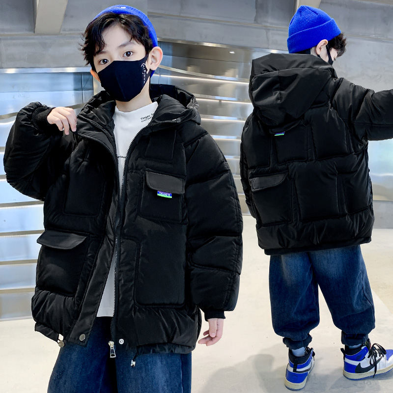 男童冬装韩版棉衣新款男童棉袄冬款男童棉服连帽冬季男童棉衣加厚