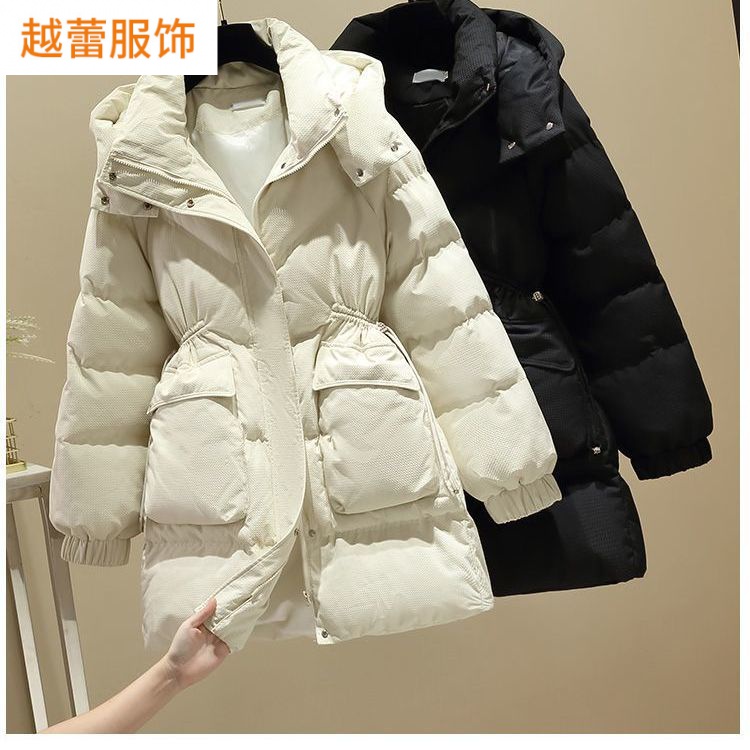 2023冬季新款羽绒棉服女韩版时尚收腰显瘦棉衣加厚棉袄外套美拉德
