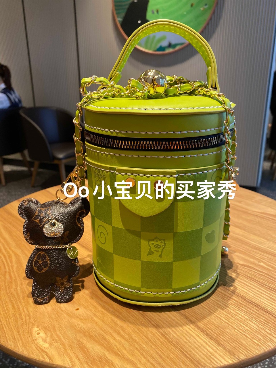 包包女2022春秋新款手提水桶手工包格子材料包时尚丝巾手缝包潮流
