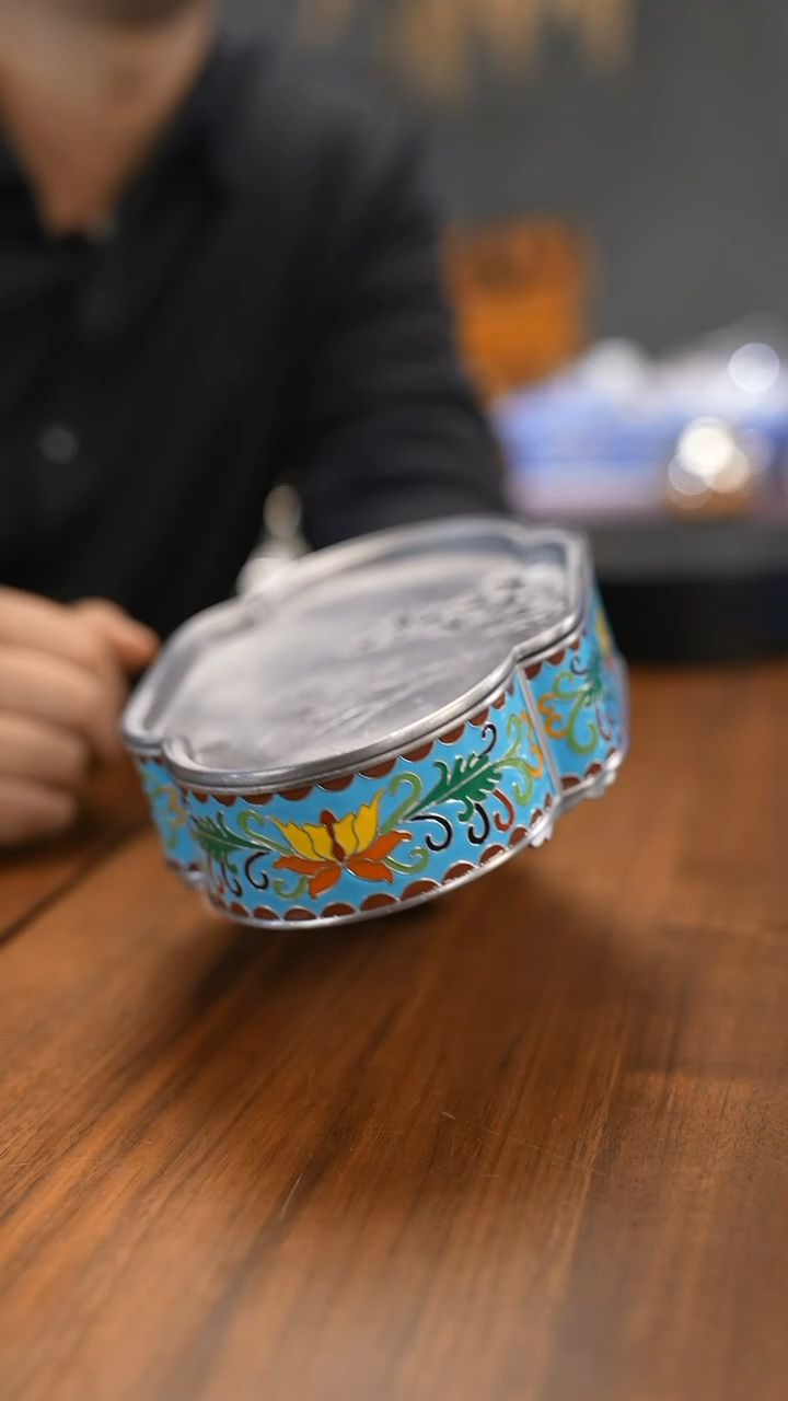 【闪购商品】锡壶承景泰蓝