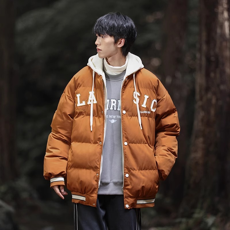 欧瑞桔棉衣外套男2023新款秋冬加绒加厚防水冲锋衣棉服棉袄子百搭