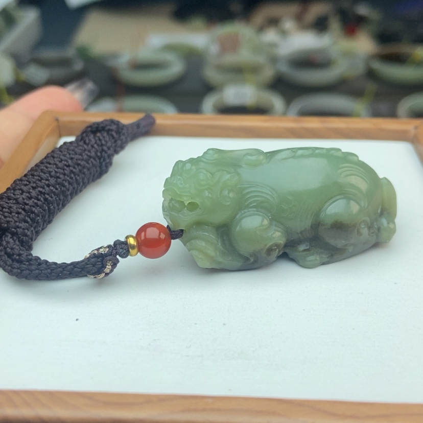 【闪购商品】和田玉颈饰未镶嵌仰****8小细纹